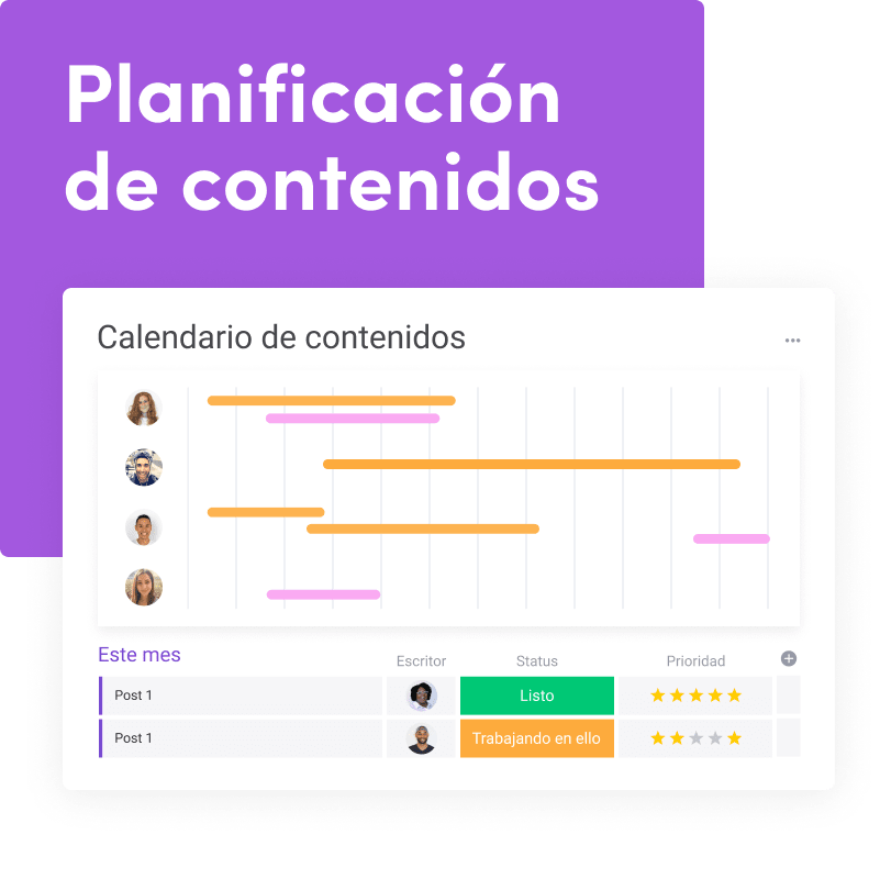 ES content calendar